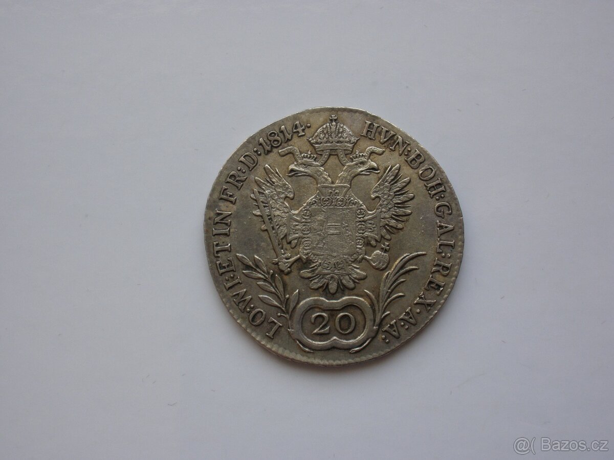 Stříbrný 20 Krejcar 1814 - 3