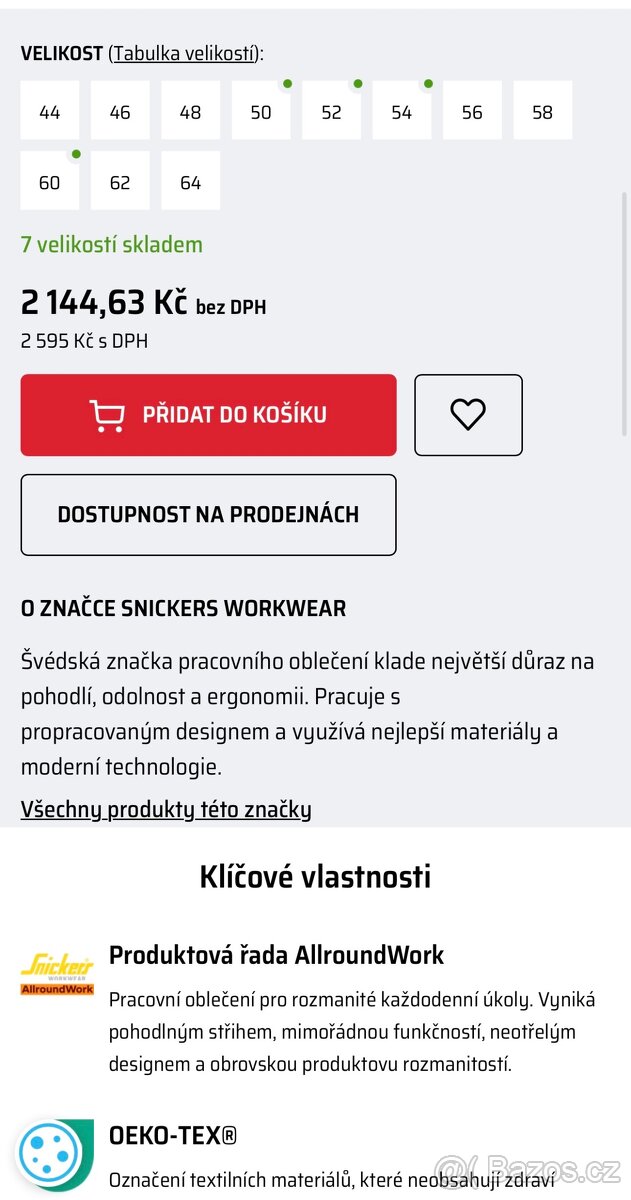 Pracovní kraťasy Snickers workwear nenošené - 3