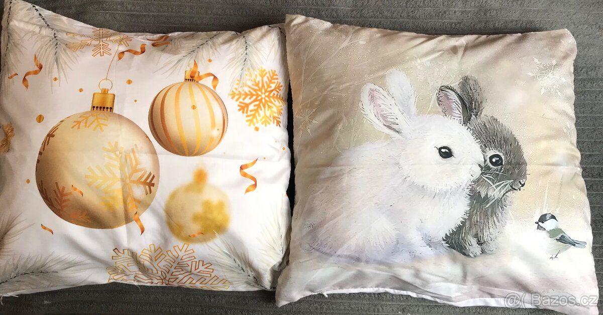 Vánoční potah na polštář - polštářek - 3