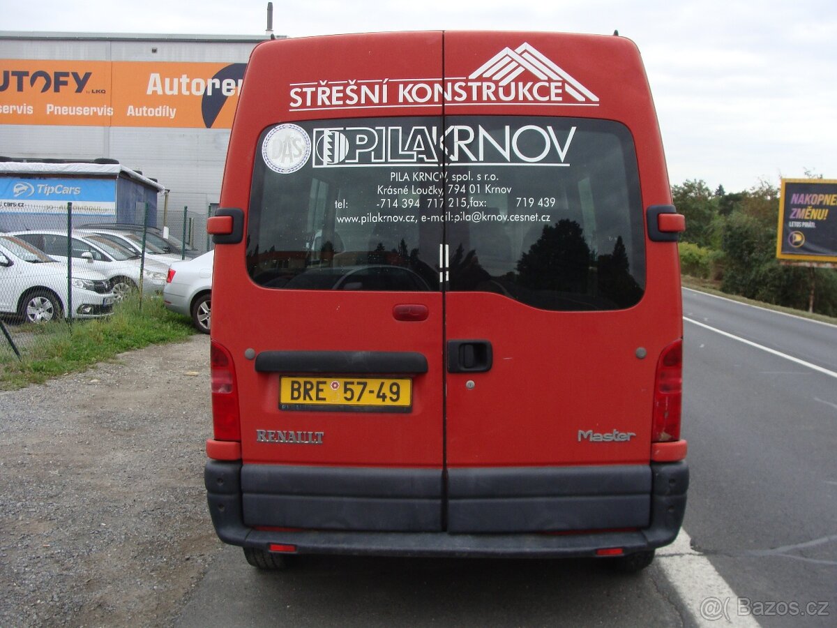 Renault Master, 2.5 D, L2H2, 6 míst,167000 km - 3
