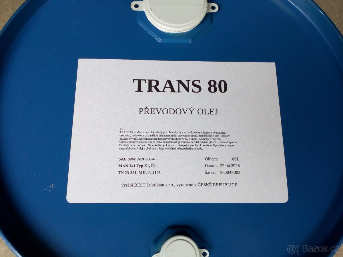 převodový olej trans 80 (pp80) - 3