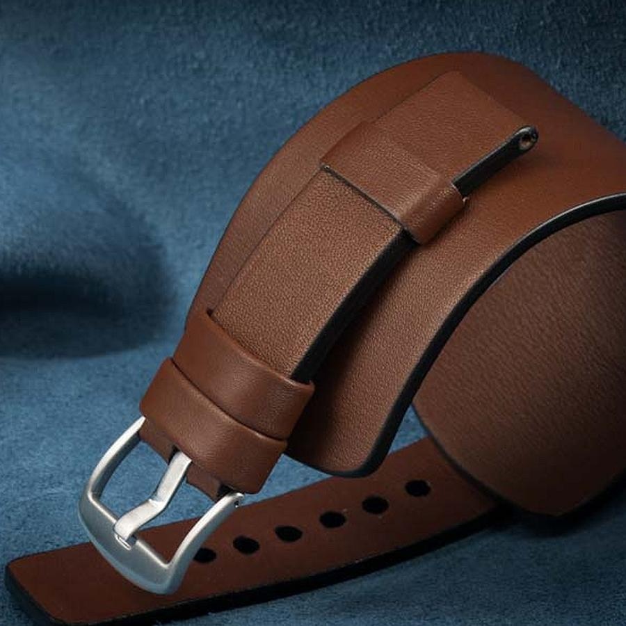 Kožený široký řemínek č.12 k hodinkám - 3