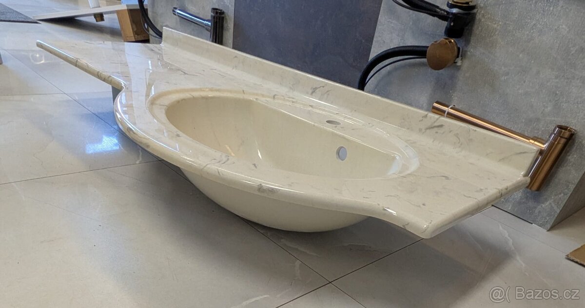Umyvadlo z mramoru 125cm - 3