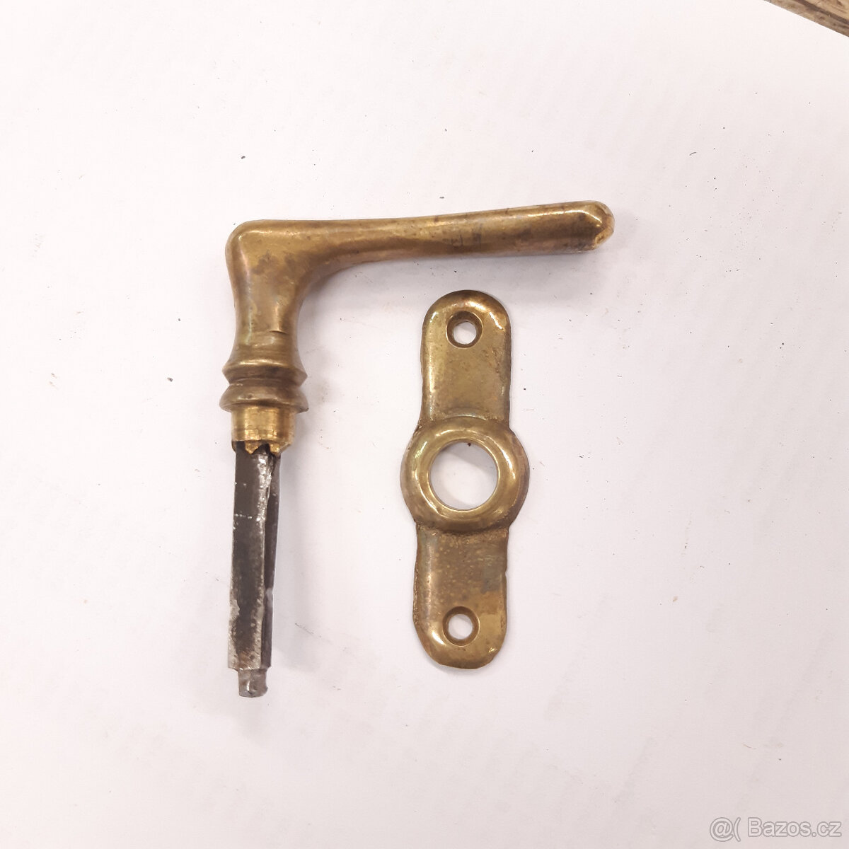 Mosazná klička na okna-1ks - 3