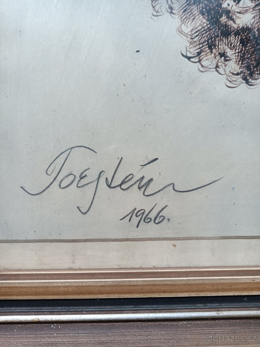 Starožitný obraz - portrét - 3