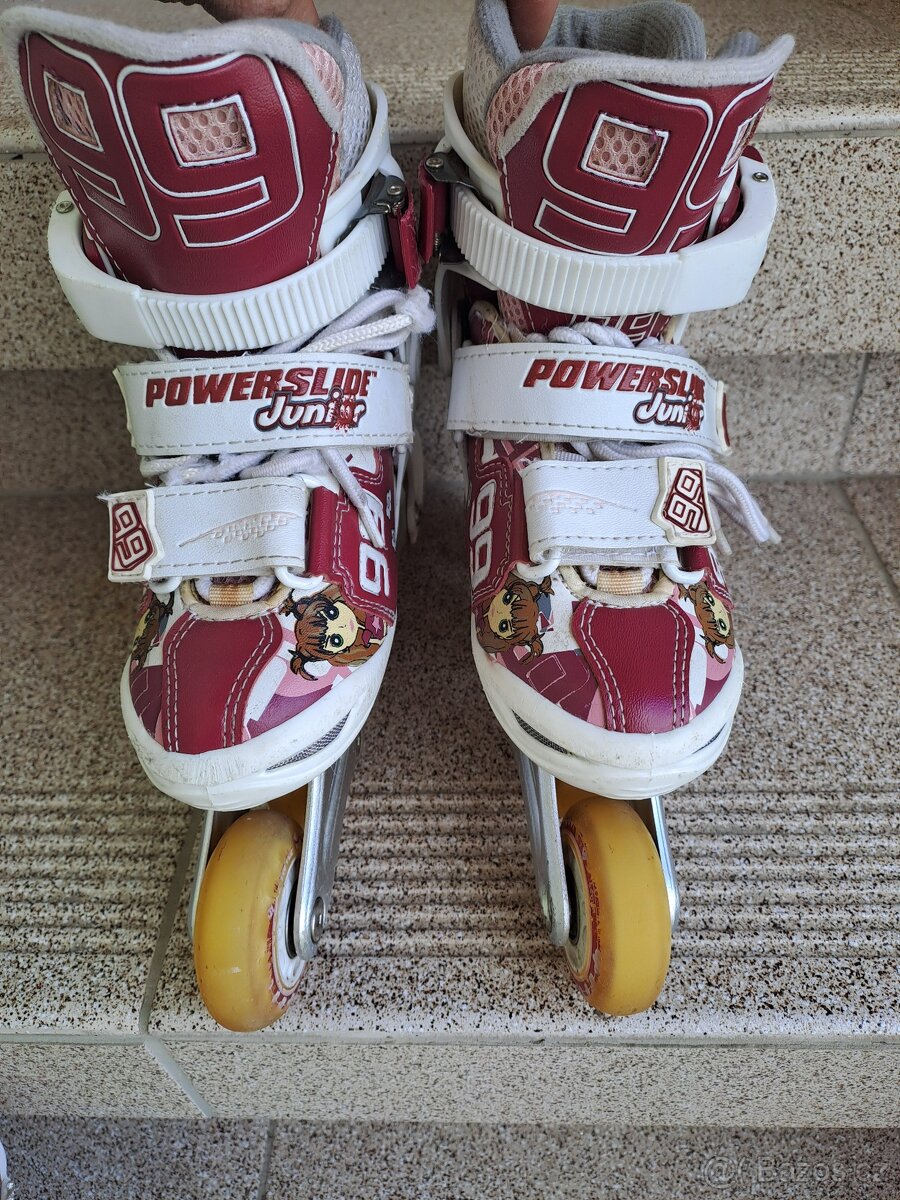 Dívčí rostoucí brusle vel. 30-33 + ZDARMA chrániče - 3