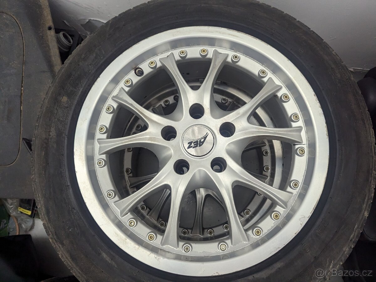 ALU AEZ 17", rozteč 5x120 . Zimní 215/60/17 C - 3