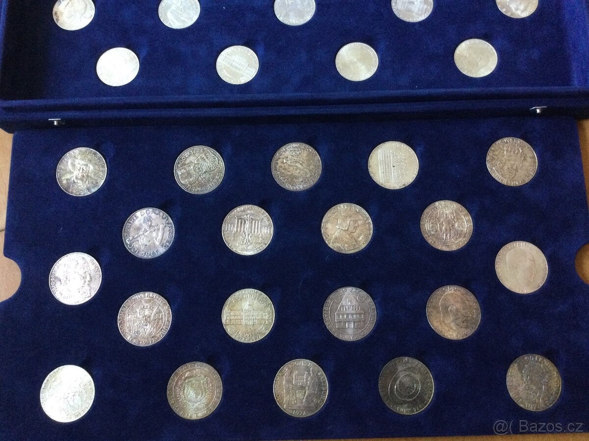 Kompletní stříbrná sada Rakouska v originál boxu - 3