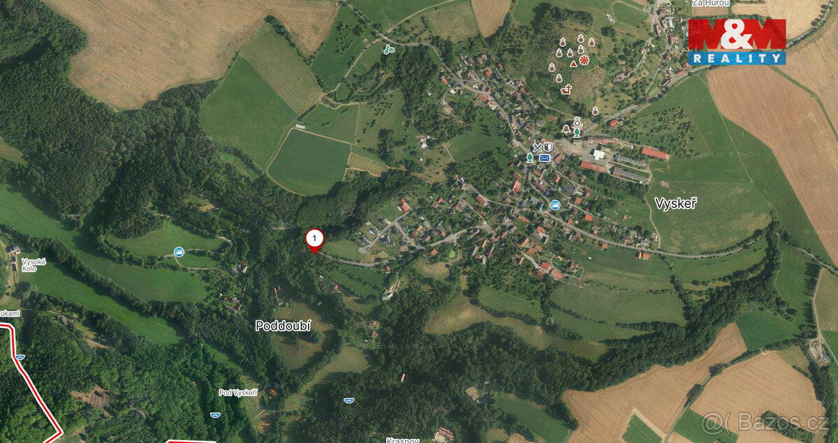 Prodej pozemku, 426 m², Vyskeř - 3