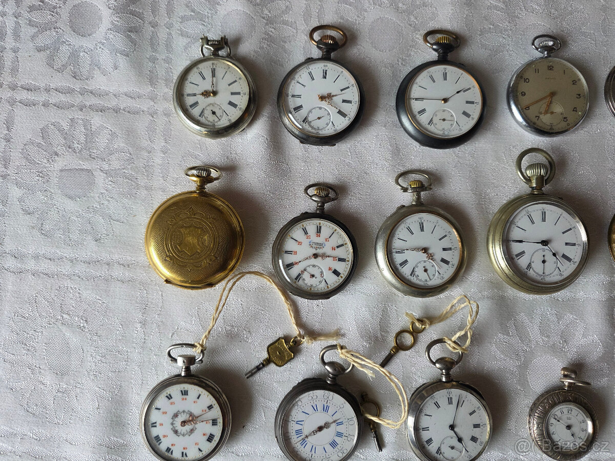 Staré kapesní hodinky. - 3