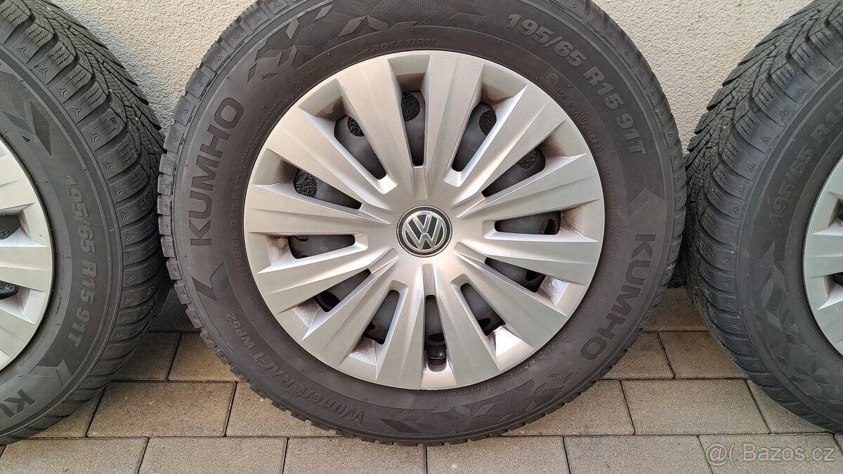 Prodám original zimní kola VW 195 65 15 5x112 - 3