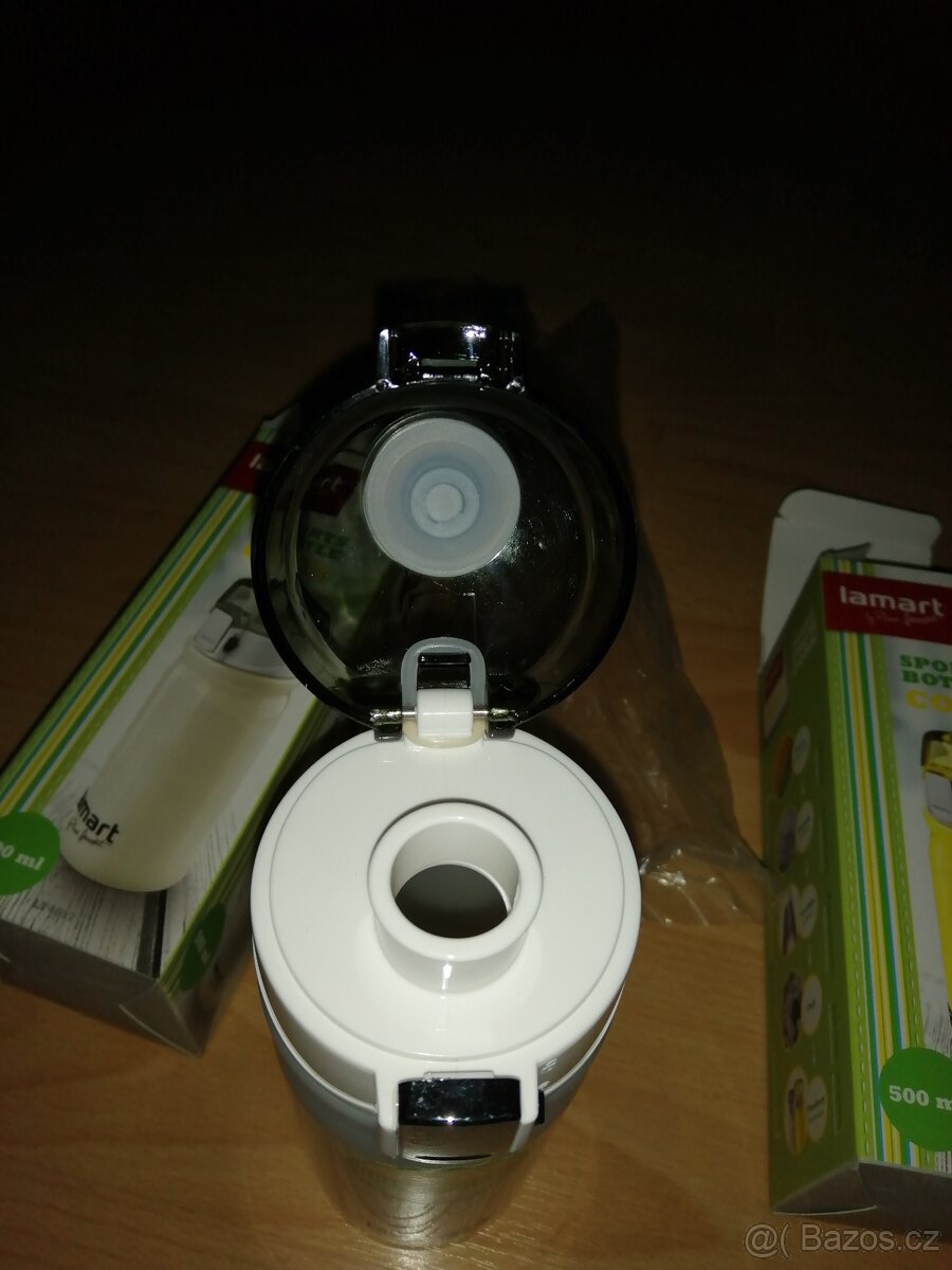 Lamart sportovní láhev 0.5l Corn LT4018 / bílá a žlutá - 3