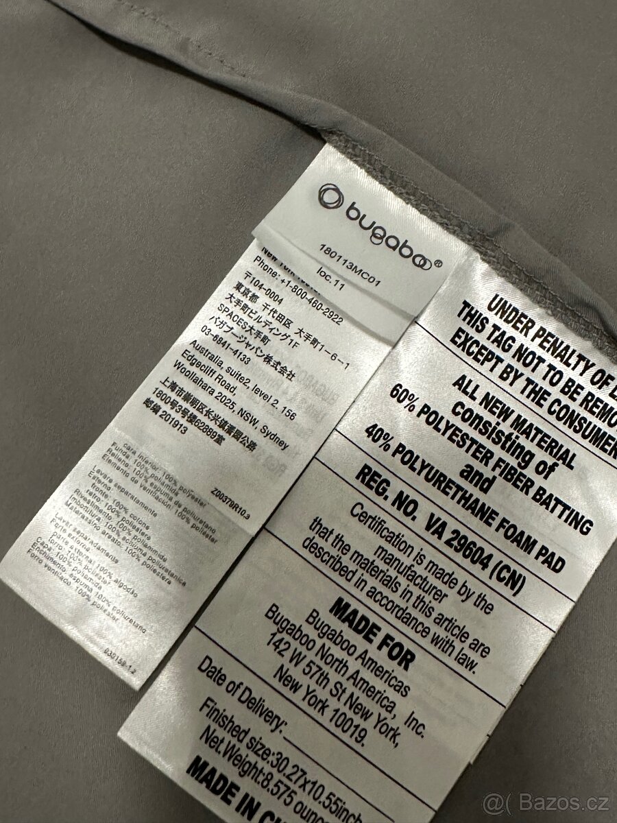 Bugaboo Donkey matrace s potahem Grey - 3