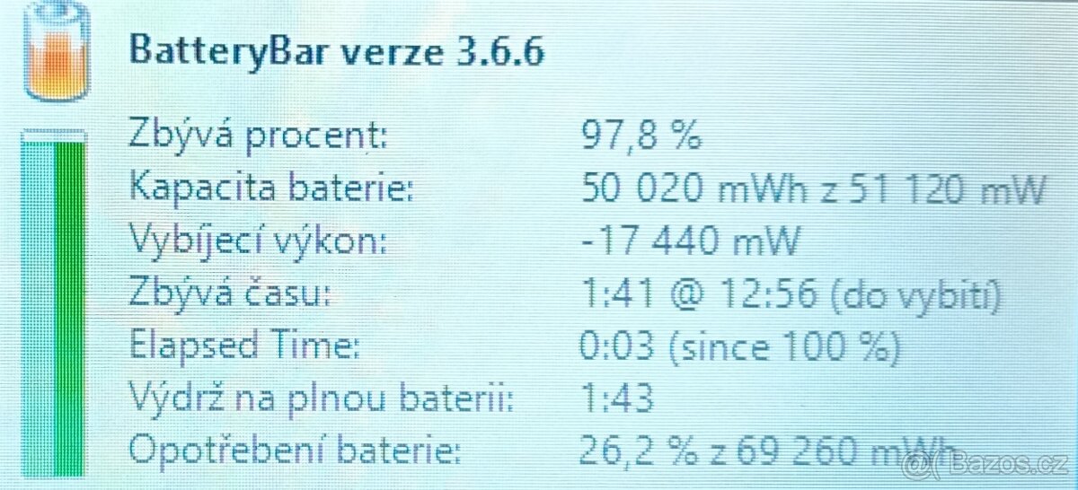 Odolný Panasonic Toughbook CF-52,CPU P8400,SSD 240GB,RAM 4GB - 3