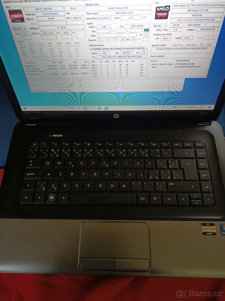 HP 655 – AMD E2-1800 / 4 GB RAM / 320 GB HDD – funkční - 3