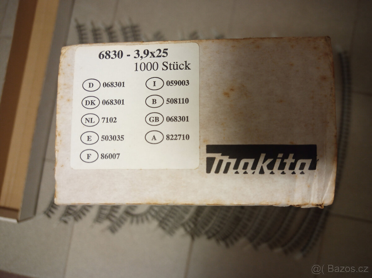 1000ks Páskované šrouby pro sádrokarton /kov pro vrtačky - 3