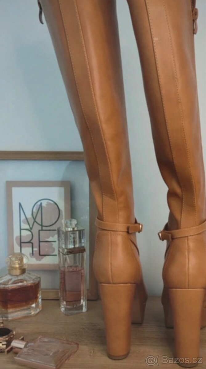 Camel kozačky na platformě - 3