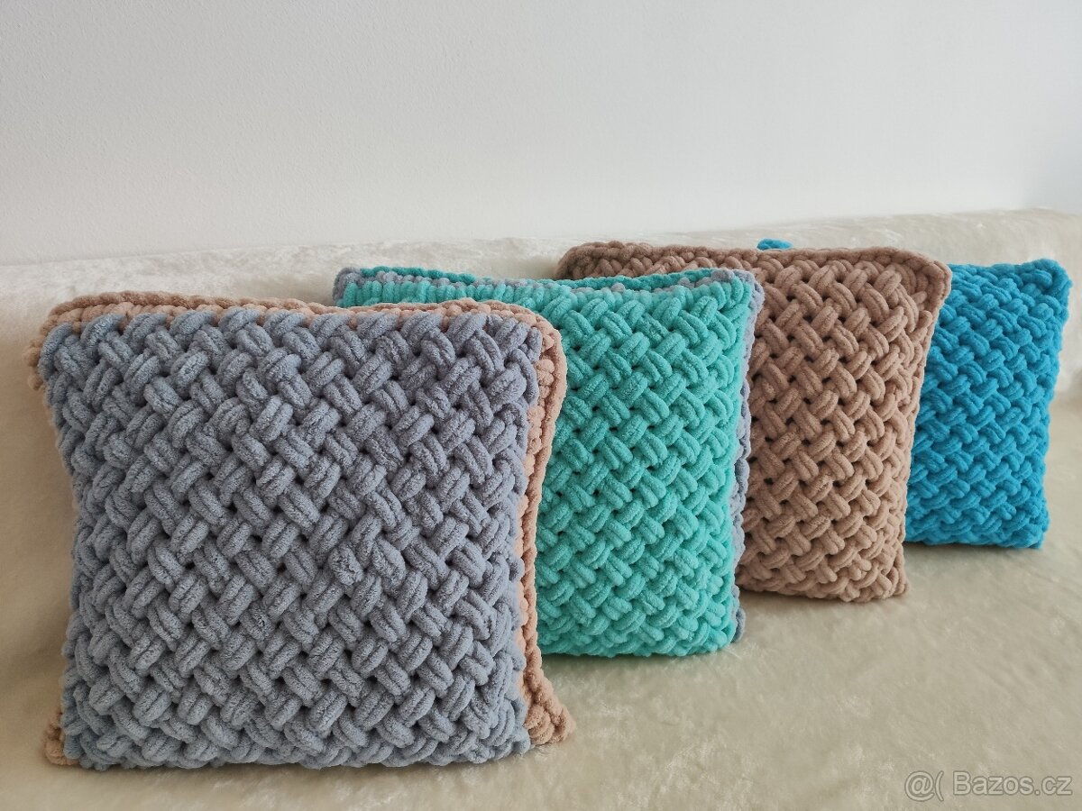 Prodám pletený polštář - 3
