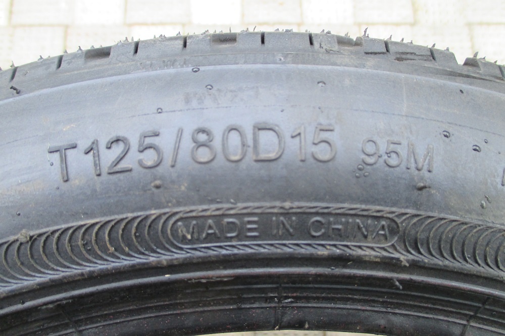 Pneumatika 125/80 R15 - nová - 2ks - 3
