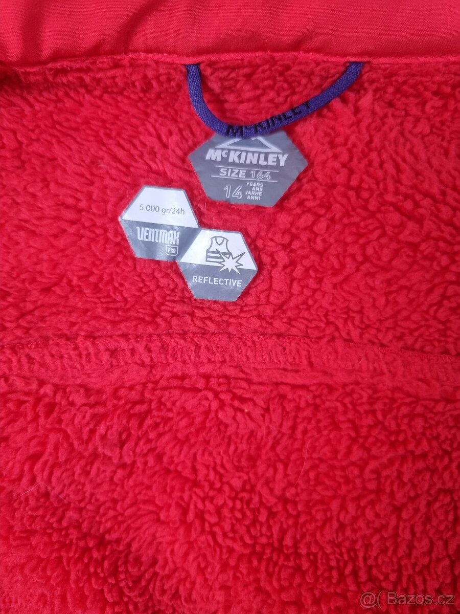 McKinley softshellová vyteplená bunda164cm - 3
