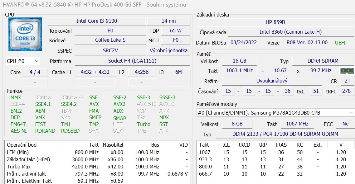 HP ProDesk 400 G6 SFF, I3-9100,8-16GB DDR4,256 GB SSD,Win11 - 3