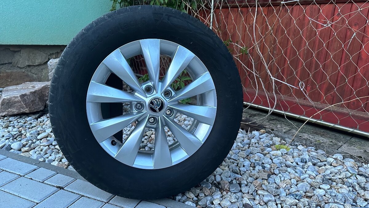 Letní alu sada originál Škoda Karoq 5x112 6Jx16 ET43 - 3