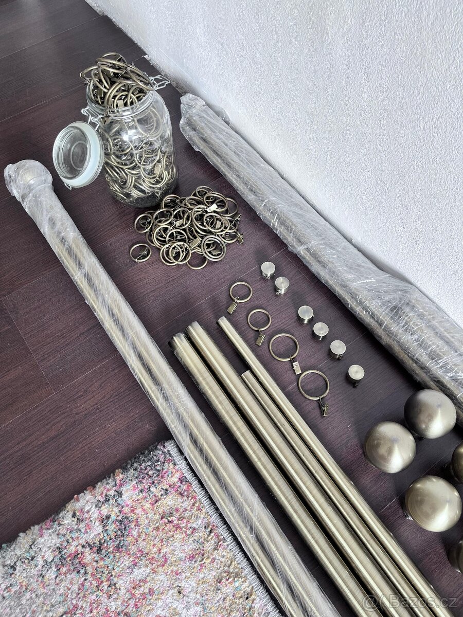 Set mosazných garnýží – 7 kompletních sad - 3