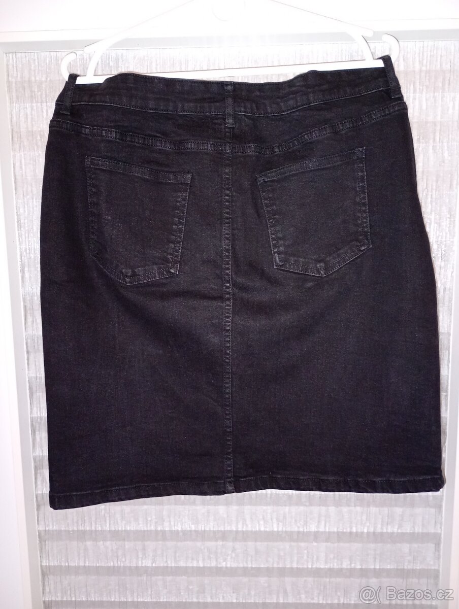 Černá džínová sukně nová vel.44 - 3