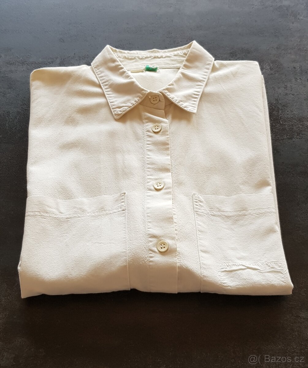 Bílá halenka – krátký rukáv - 3