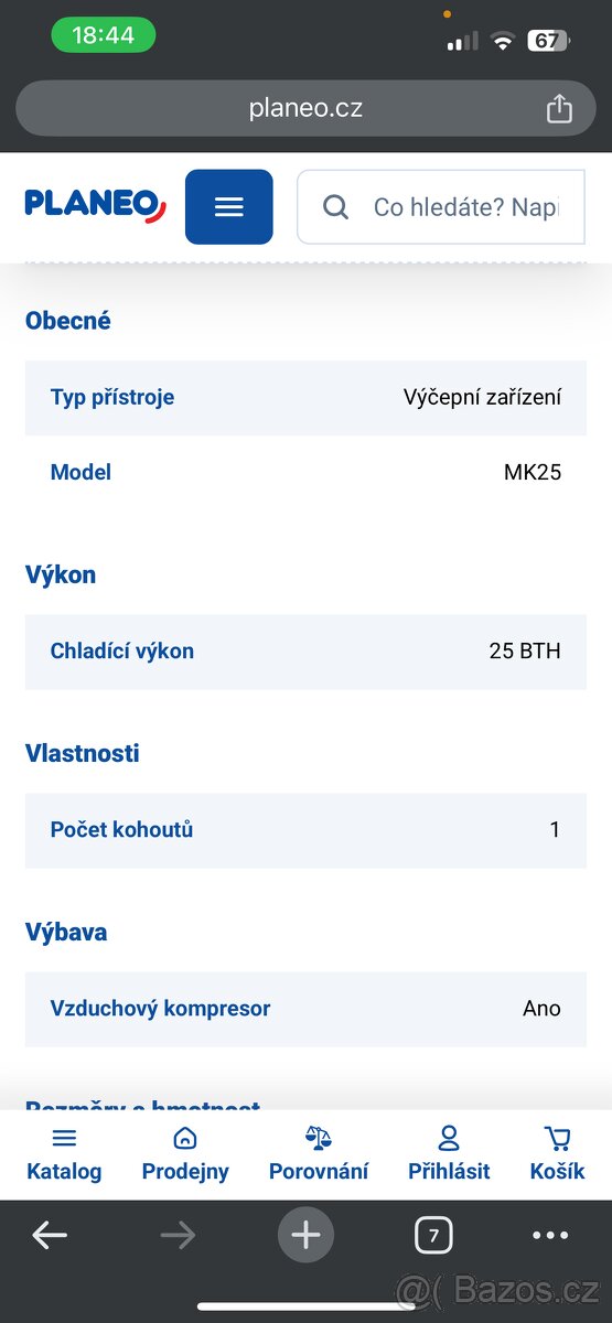 Výčepní zařízení SINOP MK25 - 3