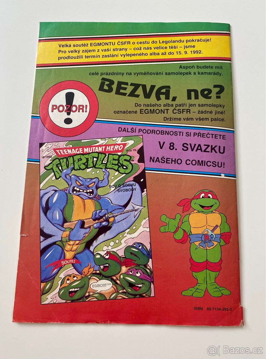 Starý komiks Želvy Ninja 7 - 1992 - 3