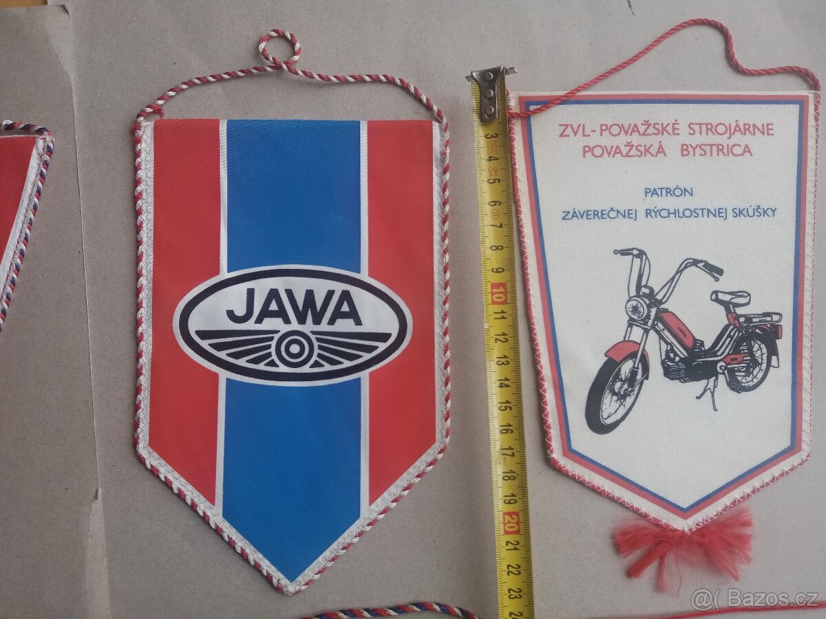 Jawa 250, 350, 500,Babetta, Šestidenní atd.- dobové vlaječky - 3