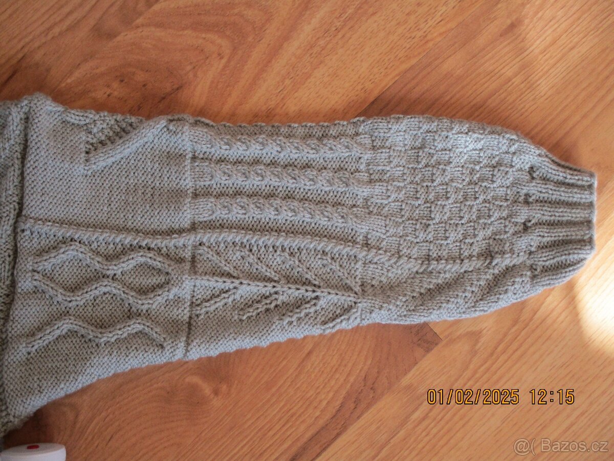 Pánský ručně pletený svetr - 3