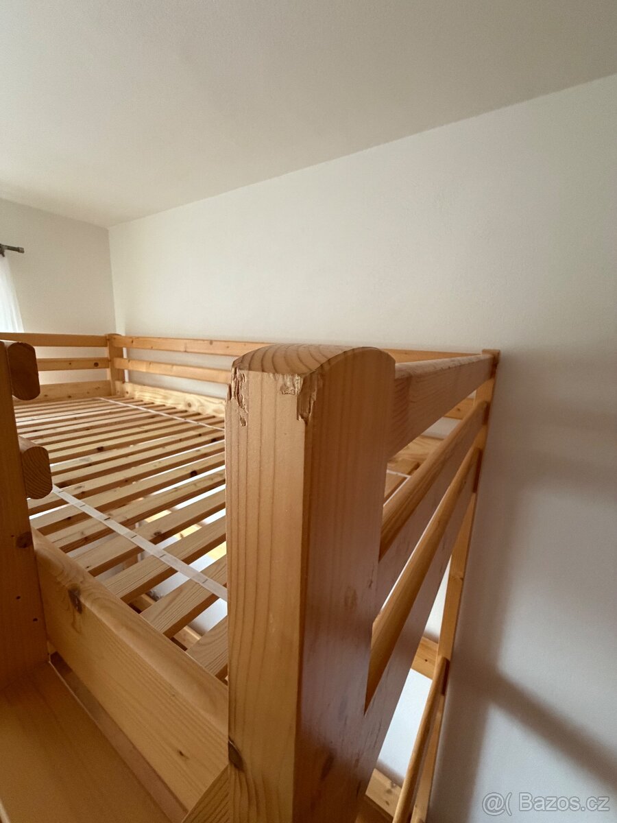 Bytelná Smrková patrová postel ELLEN - 3
