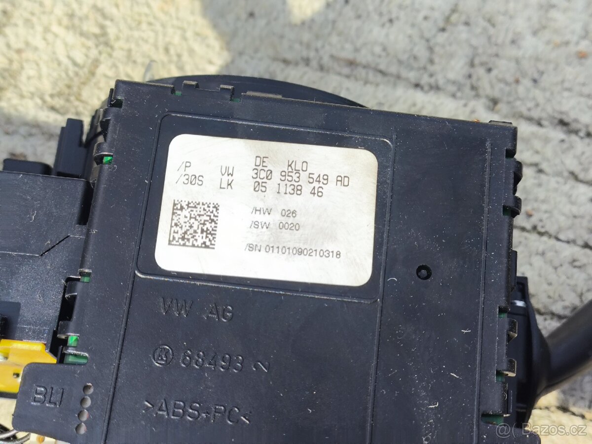 Passat B6 - páčky, tempomat, podvolantova jednotka, kroužek - 3