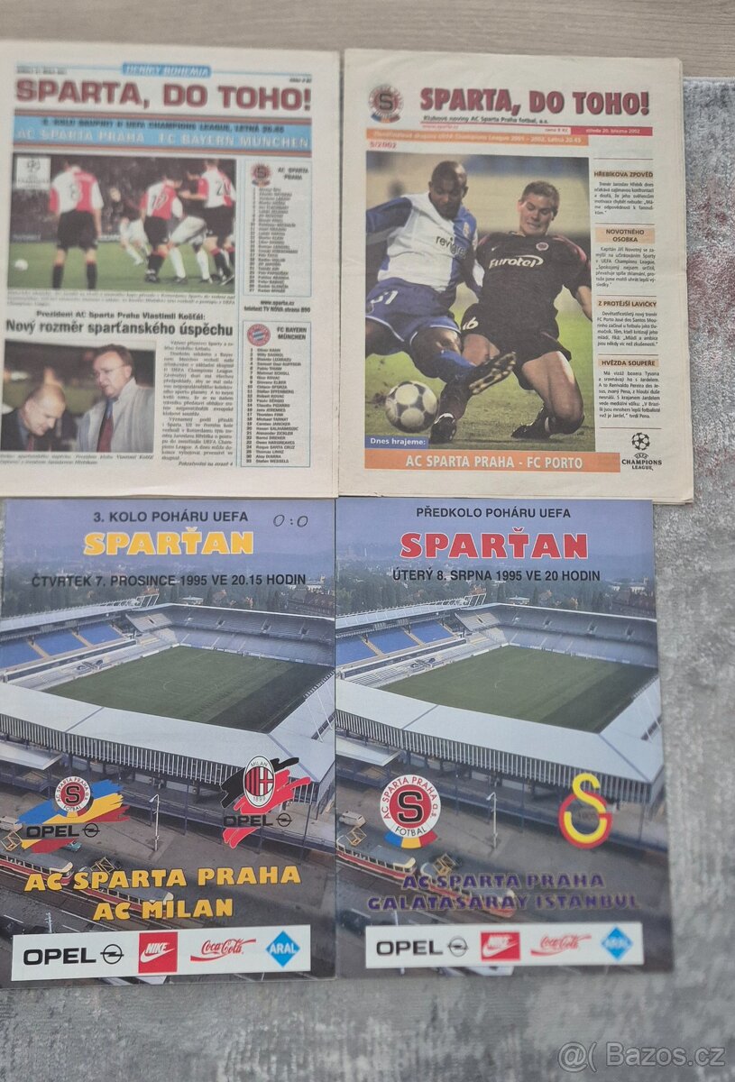 Fotbalové programy Sparta Praha - 3