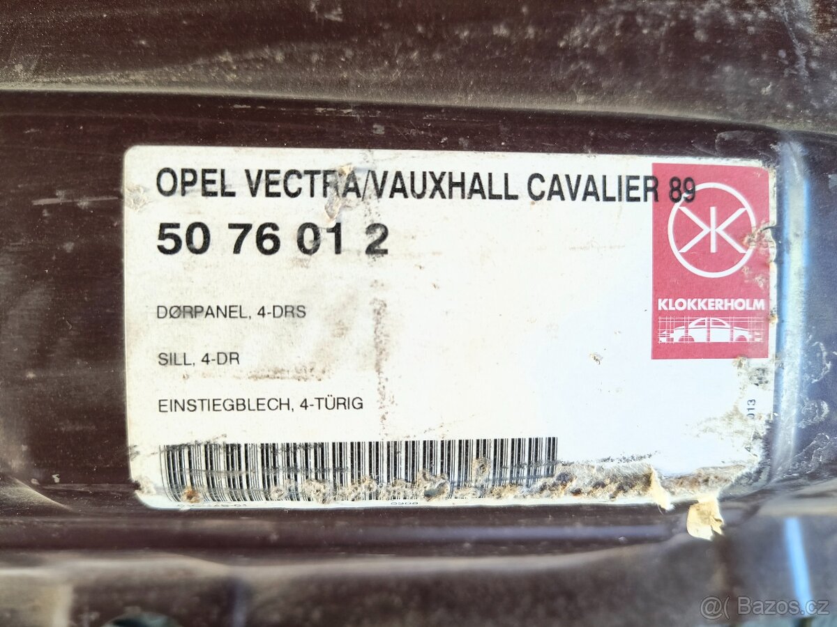 Prahy pro Opel Vectra/ Vauxhall Cavalier - 3