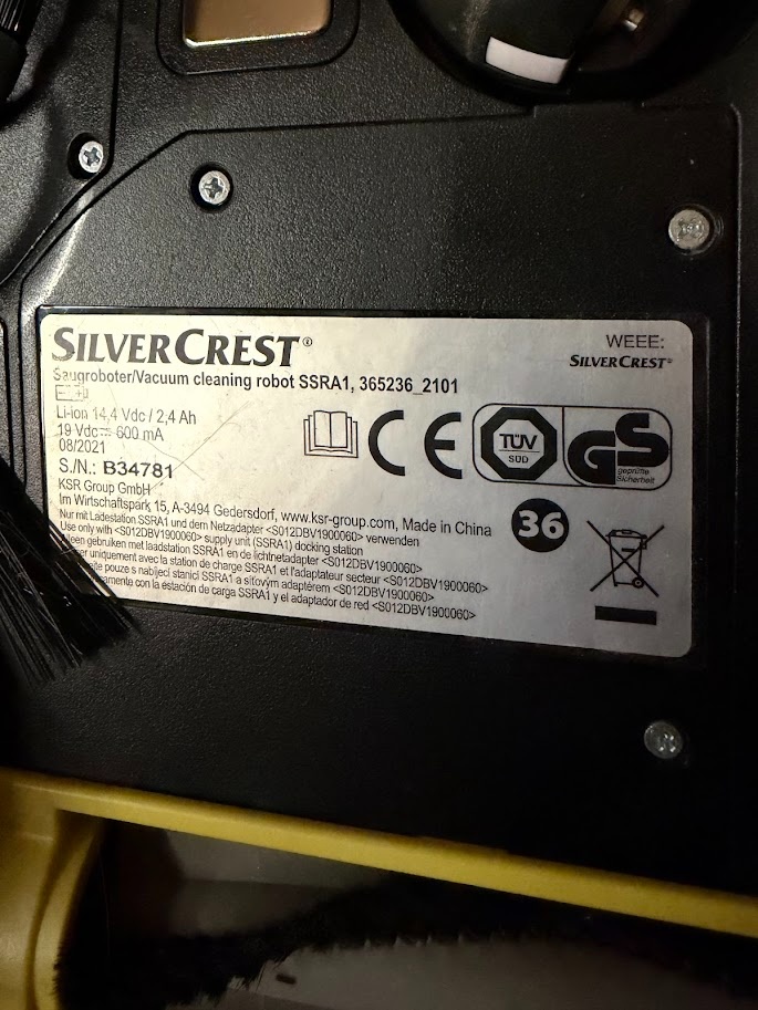 Robotický vysavač Silvercrest SSRA1 - 3