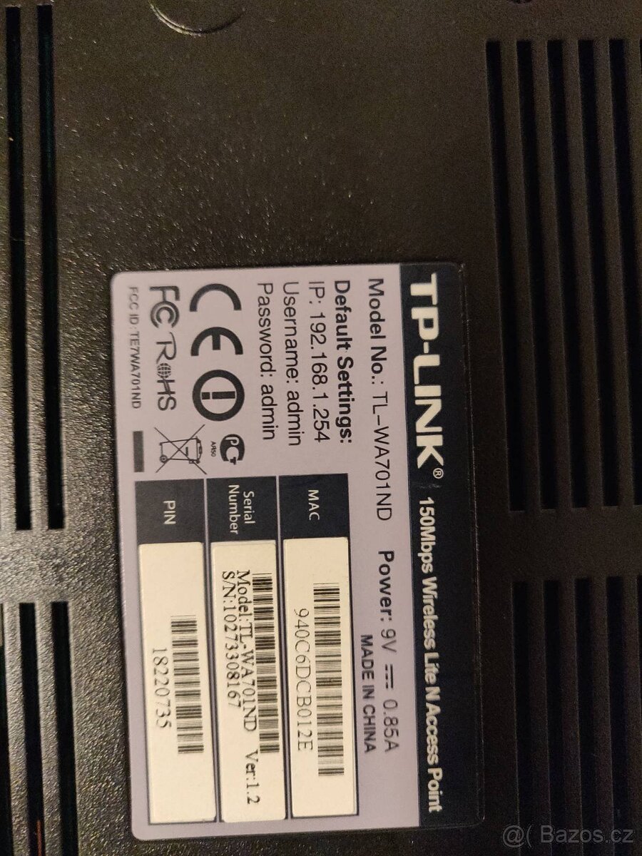 Wifi AP TL-WA701ND v1 2.4GHz, OpenWrt - 3