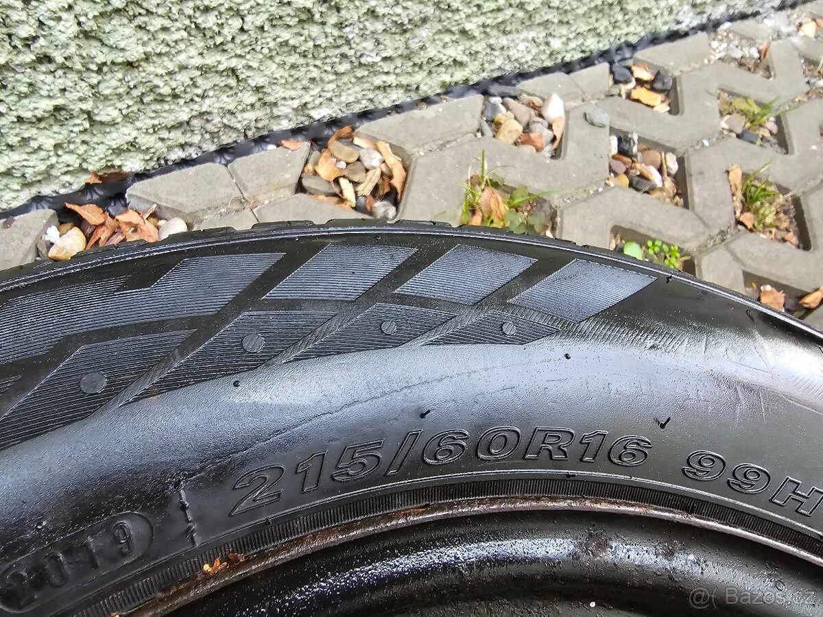 Plechové zimní disky ET45 5x112 Škoda Yeti R16 7J - 3