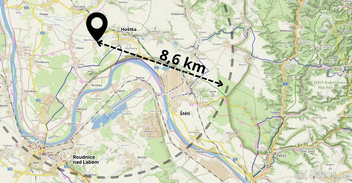 Prodej pozemku 843 m² - Vrbice, okr. Litoměřice, ev.č. 00258 - 3