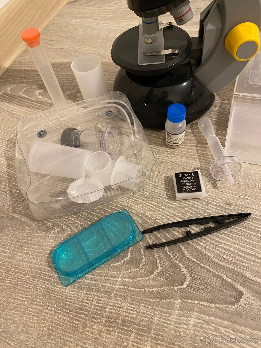 🔬 Dětský mikroskop National Geographic – komplet sada - 3