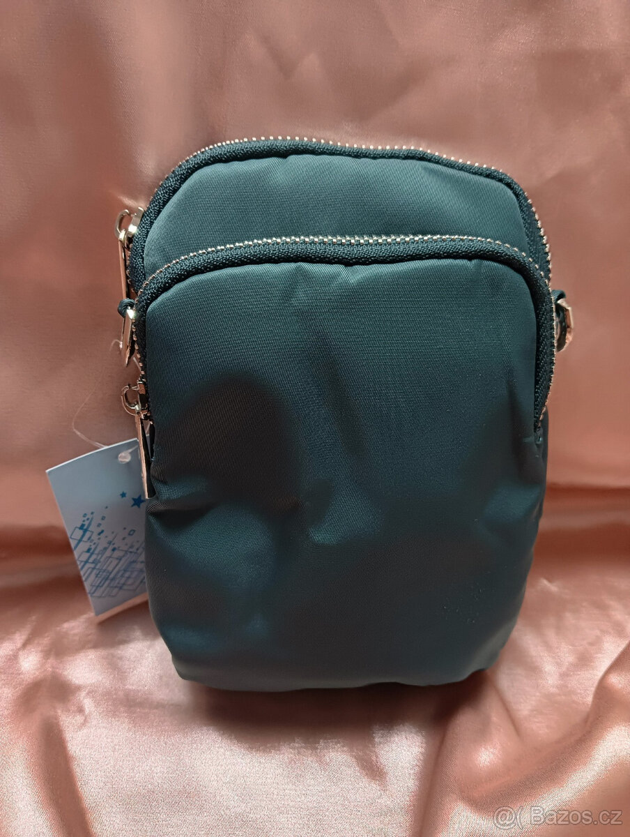 ♥️ Kabelka crossbody přes rameno / zeleno-modrá taška - nová - 3