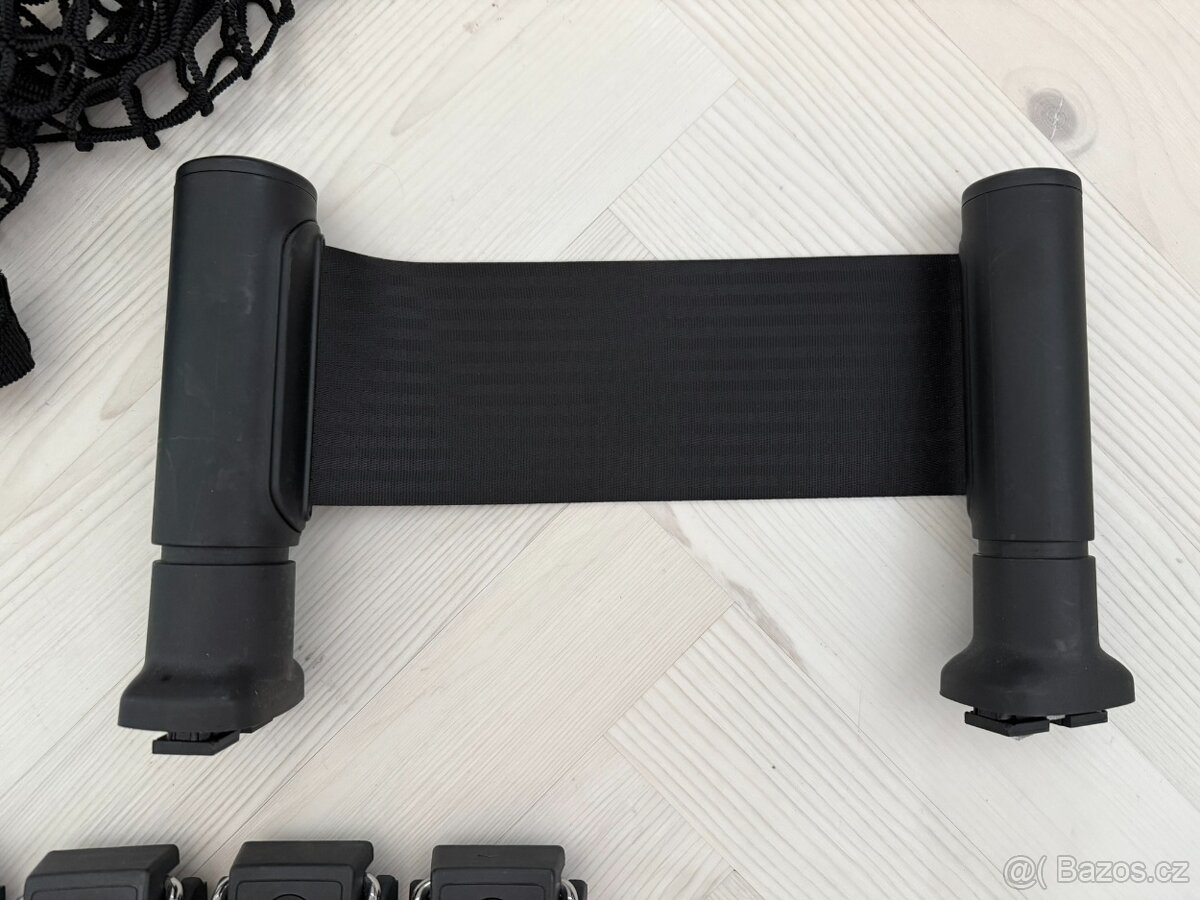 Audi A6 C7 4G doplňky do kufru - síť, 4x úchyty, fixační pás - 3