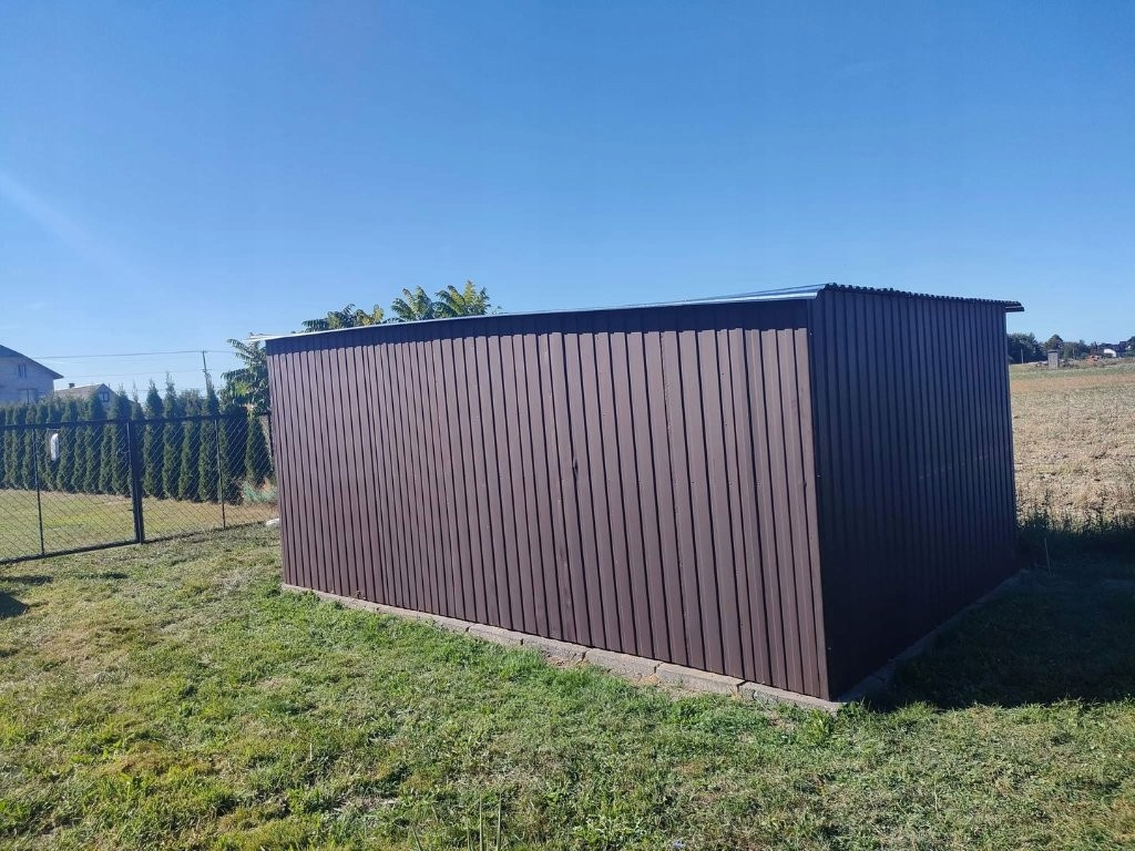 Jednopodlažní plechová garáž, 3x5 m třídy II - 3