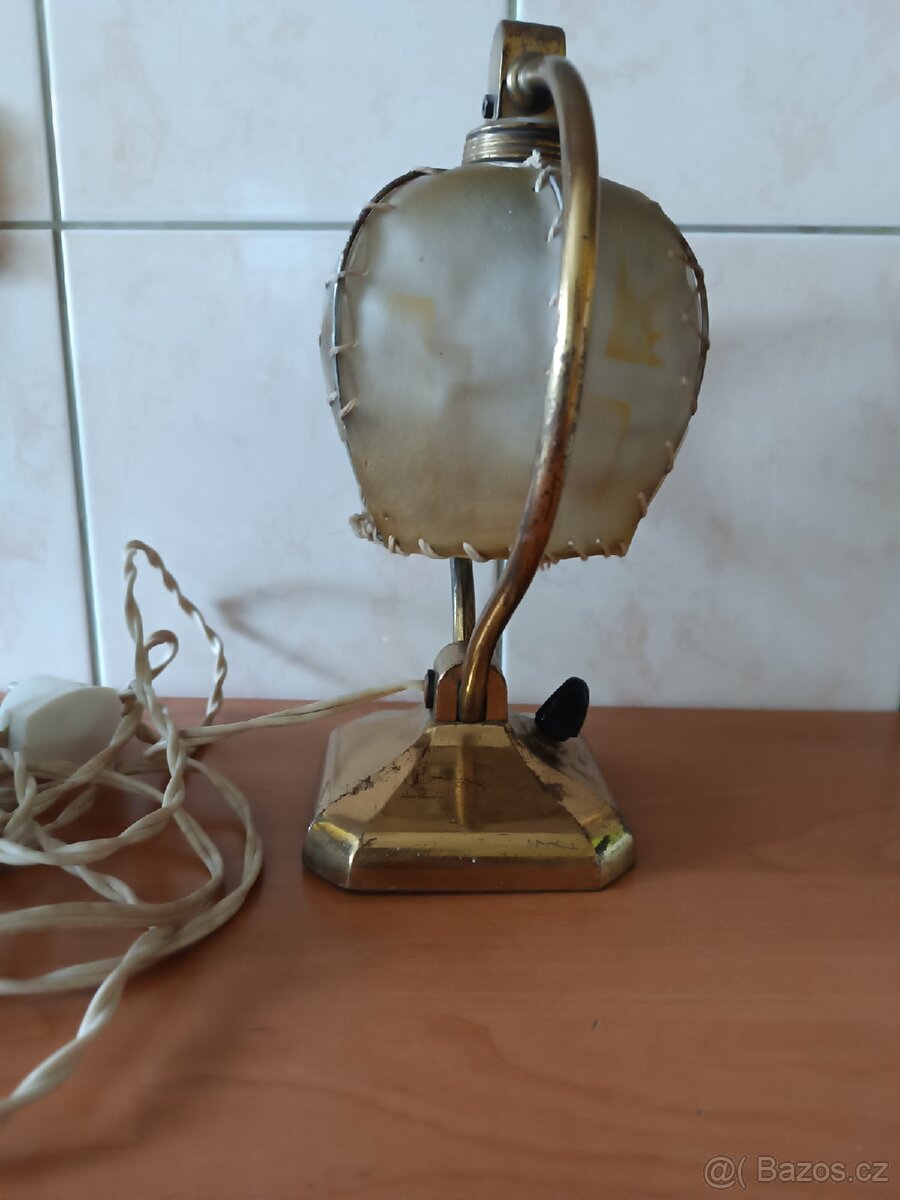 Starožitná mosazná lampa - 3