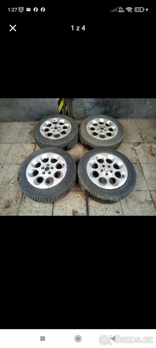 Alfa Romeo ALU kola 5x98 r15 - 3