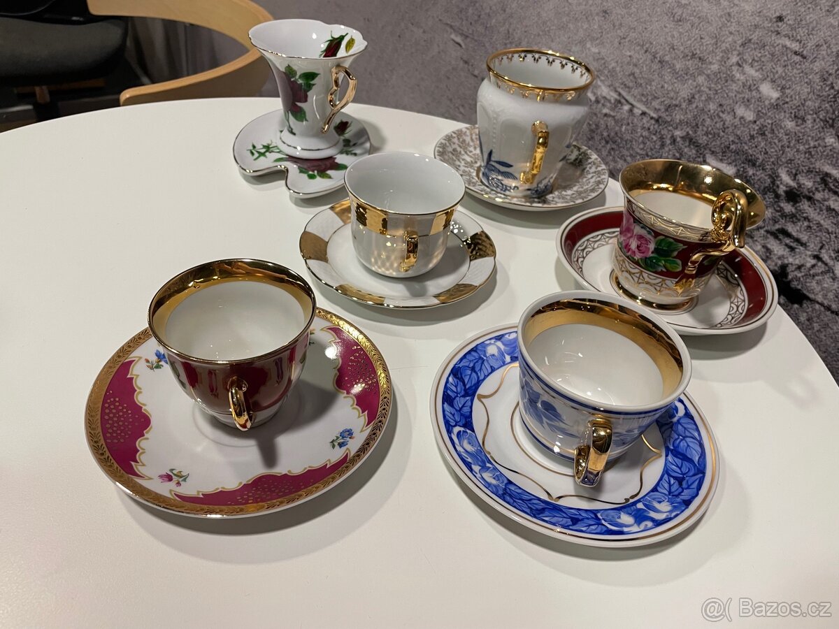 Porcelánové šálky s podšálky - 3