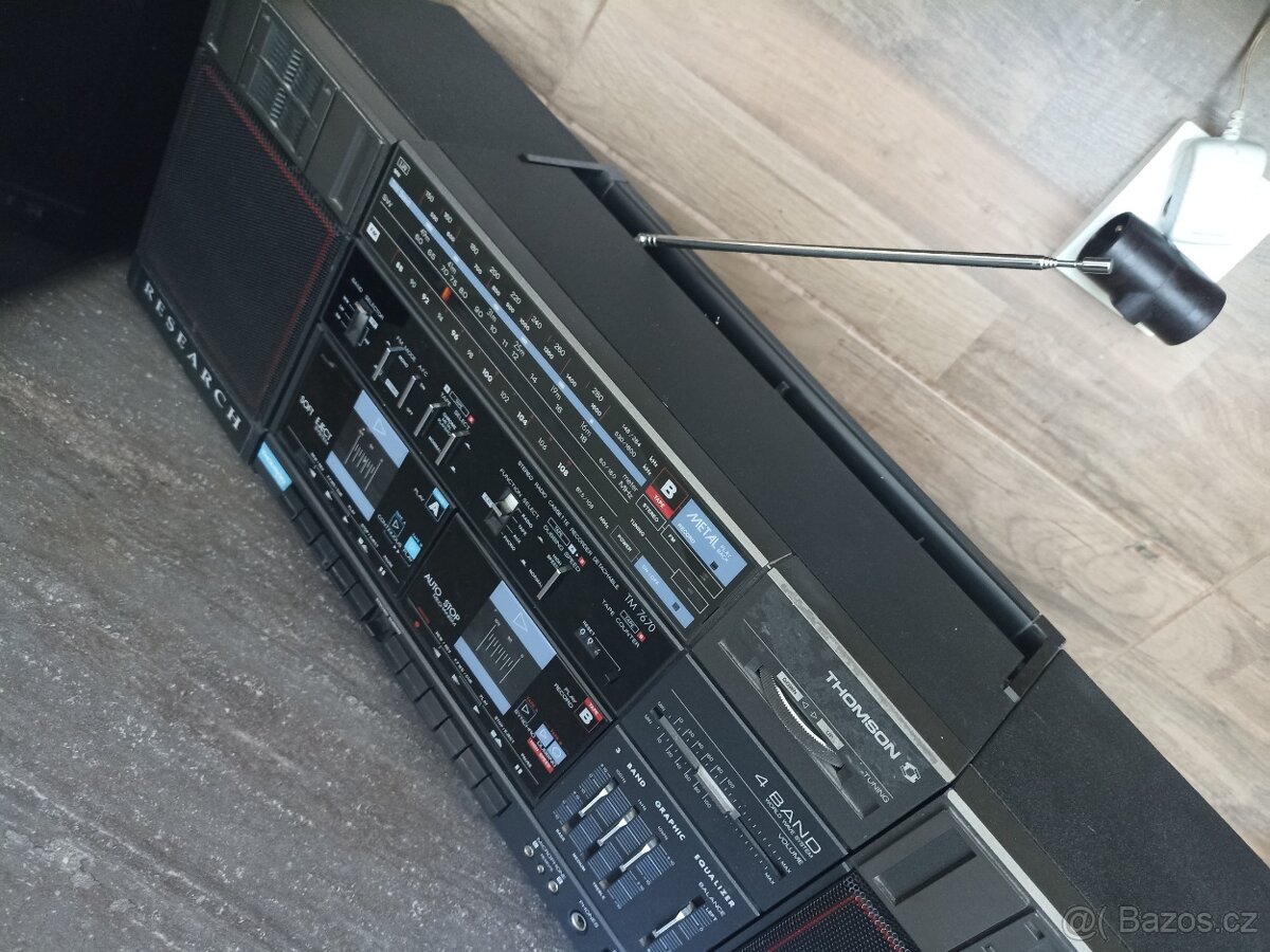 Sběratelský retro magnetofon Thomson Research TM 7670 – rádi - 3