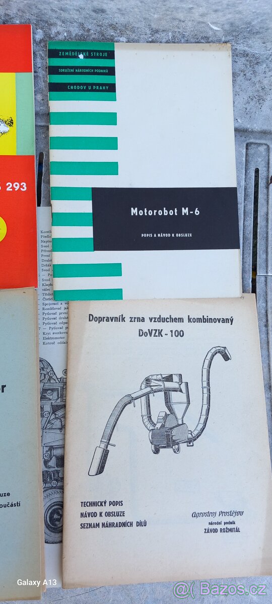 Staré příručky zemědělské stroje - 3